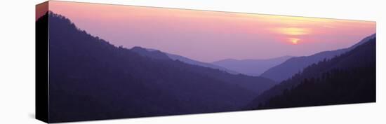 Sunset, Great Smoky Mountains National Park, Tennessee, USA-null-Stretched Canvas