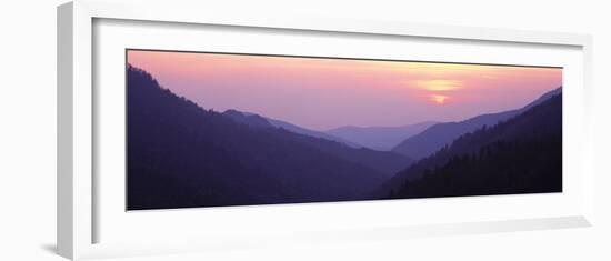 Sunset, Great Smoky Mountains National Park, Tennessee, USA-null-Framed Photographic Print