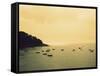 Sunset Harbour I-Lillian Bell-Framed Stretched Canvas