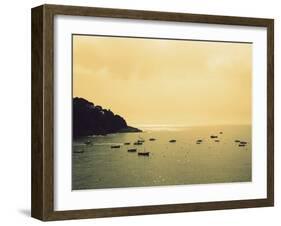 Sunset Harbour I-Lillian Bell-Framed Photographic Print