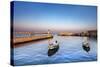 Sunset, Harbour, Lagos, Algarve, Portugal-Sabine Lubenow-Stretched Canvas