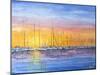 Sunset Harbour-Margaret Coxall-Mounted Giclee Print