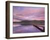 Sunset, Hawes End Landing Stage Jetty, Derwent Water, Lake District, Cumbria, England, UK-Neale Clarke-Framed Photographic Print