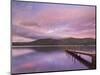 Sunset, Hawes End Landing Stage Jetty, Derwent Water, Lake District, Cumbria, England, UK-Neale Clarke-Mounted Photographic Print