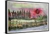 Sunset, Hedgerley Green-Brenda Brin Booker-Framed Stretched Canvas