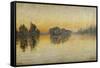 Sunset, Herblay, 1889-Paul Signac-Framed Stretched Canvas