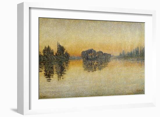 Sunset, Herblay, 1889-Paul Signac-Framed Giclee Print