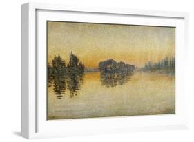 Sunset, Herblay, 1889-Paul Signac-Framed Giclee Print