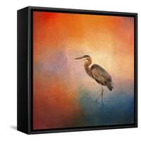 Sunset Heron-Jai Johnson-Framed Stretched Canvas