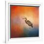 Sunset Heron-Jai Johnson-Framed Giclee Print