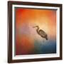 Sunset Heron-Jai Johnson-Framed Giclee Print