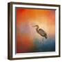 Sunset Heron-Jai Johnson-Framed Giclee Print