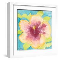 Sunset Hibiscus I-Beverly Dyer-Framed Art Print