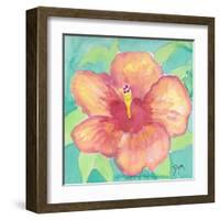 Sunset Hibiscus II-Beverly Dyer-Framed Art Print