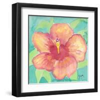 Sunset Hibiscus II-Beverly Dyer-Framed Art Print