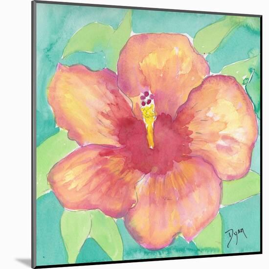 Sunset Hibiscus II-Beverly Dyer-Mounted Art Print