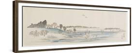 Sunset Hill, 1837-1844-Utagawa Hiroshige-Framed Premium Giclee Print