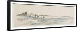 Sunset Hill, 1837-1844-Utagawa Hiroshige-Framed Premium Giclee Print