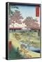 Sunset Hill, Meguro in the Eastern Capital-Ando Hiroshige-Framed Stretched Canvas