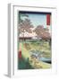 Sunset Hill, Meguro in the Eastern Capital-Ando Hiroshige-Framed Giclee Print