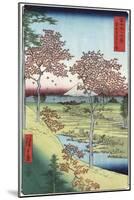 Sunset Hill, Meguro in the Eastern Capital-Ando Hiroshige-Mounted Giclee Print