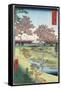 Sunset Hill, Meguro in the Eastern Capital-Ando Hiroshige-Framed Stretched Canvas