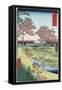 Sunset Hill, Meguro in the Eastern Capital-Ando Hiroshige-Framed Stretched Canvas