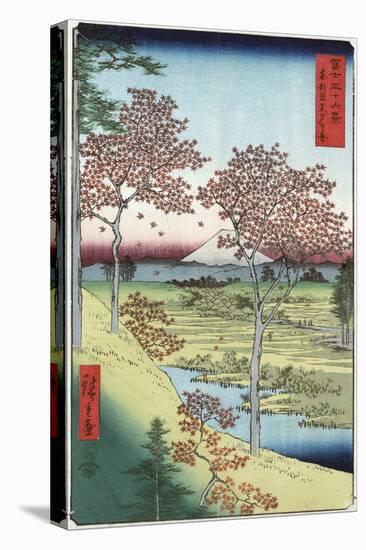 Sunset Hill, Meguro in the Eastern Capital-Ando Hiroshige-Stretched Canvas