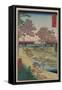 Sunset Hill, Meguro in the Eastern Capital-Ando Hiroshige-Framed Stretched Canvas