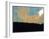 Sunset-Hollywood Hills-Frank Redlinger-Framed Art Print