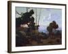 Sunset Hope Ranch-Elmer Wachtel-Framed Art Print