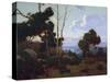 Sunset Hope Ranch-Elmer Wachtel-Stretched Canvas