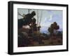 Sunset Hope Ranch-Elmer Wachtel-Framed Art Print