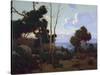 Sunset Hope Ranch-Elmer Wachtel-Stretched Canvas