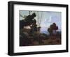 Sunset Hope Ranch-Elmer Wachtel-Framed Art Print