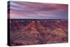 Sunset, Hopi Point, South Rim, Grand Canyon NP, Arizona, USA-Michel Hersen-Stretched Canvas