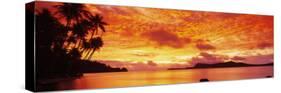 Sunset, Huahine Island, Tahiti-null-Stretched Canvas