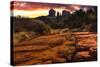 Sunset Image of Cathedral Rock.-diro-Stretched Canvas