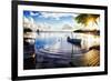 Sunset in a Fishing Village, Puerto Rico-George Oze-Framed Photographic Print