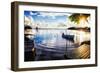 Sunset in a Fishing Village, Puerto Rico-George Oze-Framed Photographic Print