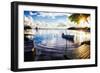 Sunset in a Fishing Village, Puerto Rico-George Oze-Framed Photographic Print