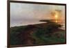 Sunset in a Lagoon, 1897-Hans Ole Brasen-Framed Giclee Print