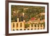 Sunset in autumn, Gubbio, Umbria, Italy, Europe-Lorenzo Mattei-Framed Photographic Print