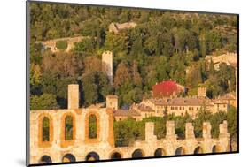 Sunset in autumn, Gubbio, Umbria, Italy, Europe-Lorenzo Mattei-Mounted Photographic Print