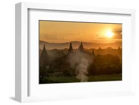 Sunset in Bagan (Pagan), Myanmar (Burma), Asia-Peter Schickert-Framed Photographic Print