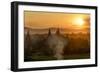 Sunset in Bagan (Pagan), Myanmar (Burma), Asia-Peter Schickert-Framed Photographic Print