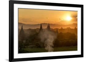 Sunset in Bagan (Pagan), Myanmar (Burma), Asia-Peter Schickert-Framed Photographic Print