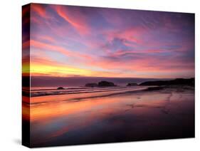 Sunset in Bandon, Oregon, United States of America, North America-Jim Nix-Stretched Canvas