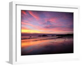 Sunset in Bandon, Oregon, United States of America, North America-Jim Nix-Framed Photographic Print