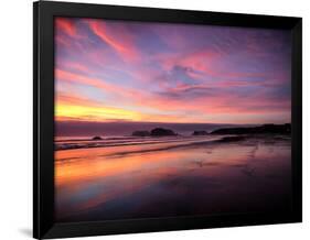 Sunset in Bandon, Oregon, United States of America, North America-Jim Nix-Framed Photographic Print